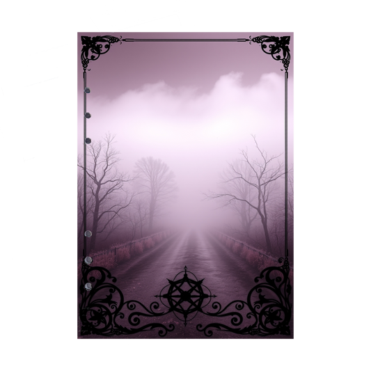 DIN A5 Ringbucheinlagen 6-fach Lochung mit Motiv | Bild Mystic Fog 56