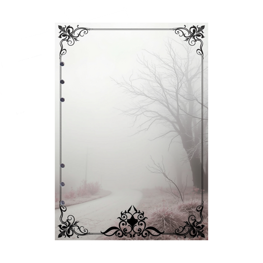 DIN A5 Ringbucheinlagen 6-fach Lochung mit Motiv | Bild Mystic Fog 58