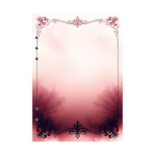 DIN A5 Ringbucheinlagen 6-fach Lochung mit Motiv | Bild Mystic Fog 6