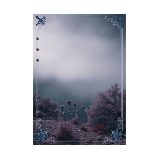 DIN A5 Ringbucheinlagen 6-fach Lochung mit Motiv | Bild Mystic Fog 61