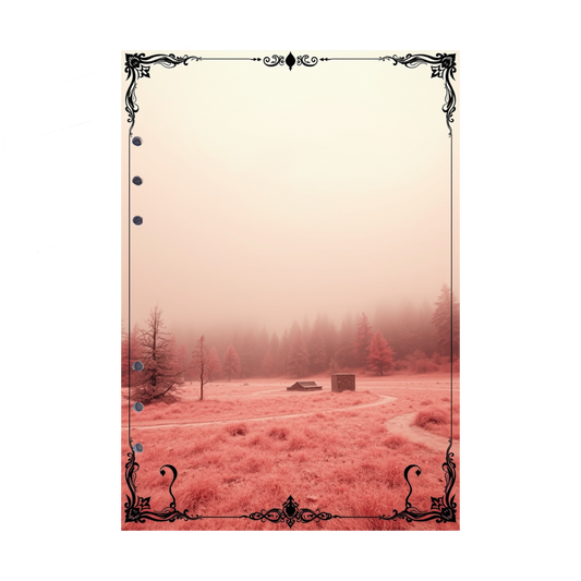 DIN A5 Ringbucheinlagen 6-fach Lochung mit Motiv | Bild Mystic Fog 62