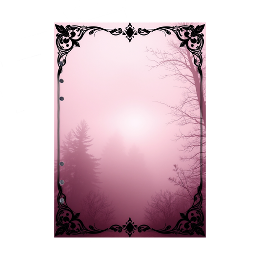 DIN A5 Ringbucheinlagen 6-fach Lochung mit Motiv | Bild Mystic Fog 64