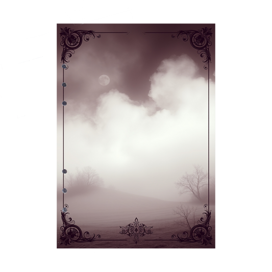 DIN A5 Ringbucheinlagen 6-fach Lochung mit Motiv | Bild Mystic Fog 65