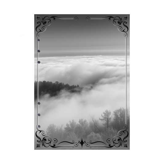 DIN A5 Ringbucheinlagen 6-fach Lochung mit Motiv | Bild Mystic Fog 66