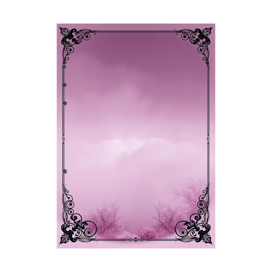 DIN A5 Ringbucheinlagen 6-fach Lochung mit Motiv | Bild Mystic Fog 69