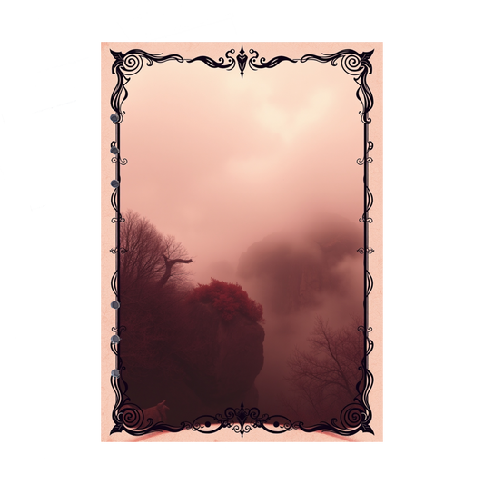 DIN A5 Ringbucheinlagen 6-fach Lochung mit Motiv | Bild Mystic Fog 70