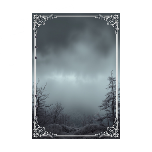 DIN A5 Ringbucheinlagen 6-fach Lochung mit Motiv | Bild Mystic Fog 71