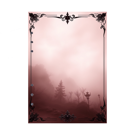 DIN A5 Ringbucheinlagen 6-fach Lochung mit Motiv | Bild Mystic Fog 74