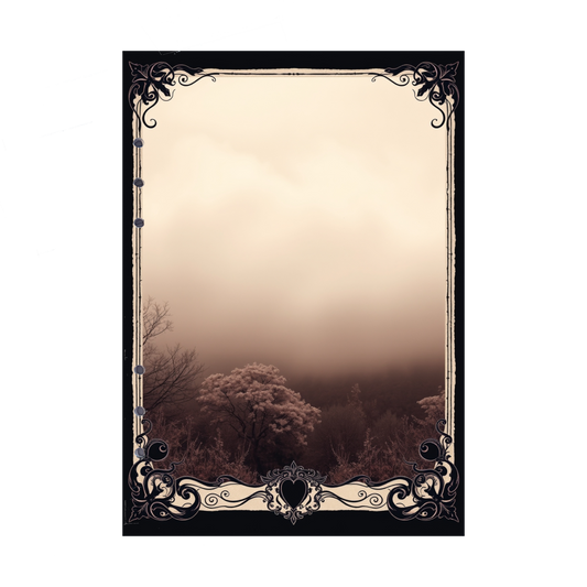 DIN A5 Ringbucheinlagen 6-fach Lochung mit Motiv | Bild Mystic Fog 75