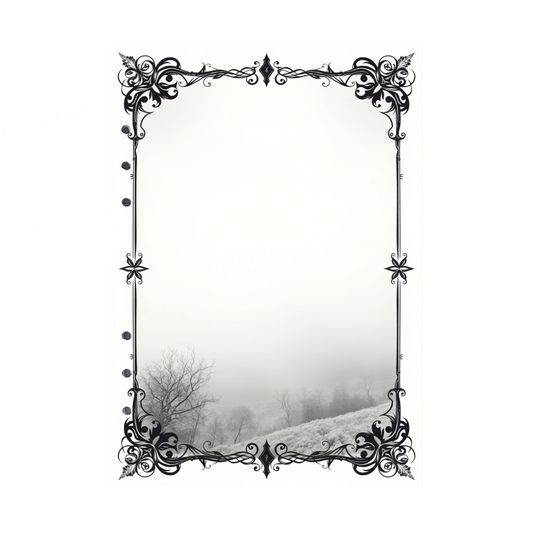 DIN A5 Ringbucheinlagen 6-fach Lochung mit Motiv | Bild Mystic Fog 76