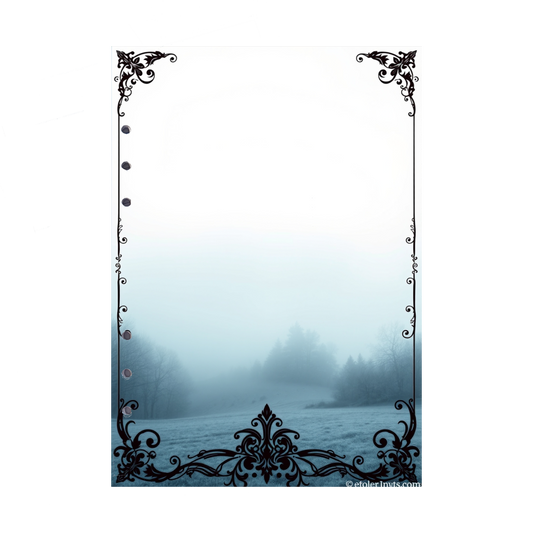 DIN A5 Ringbucheinlagen 6-fach Lochung mit Motiv | Bild Mystic Fog 77