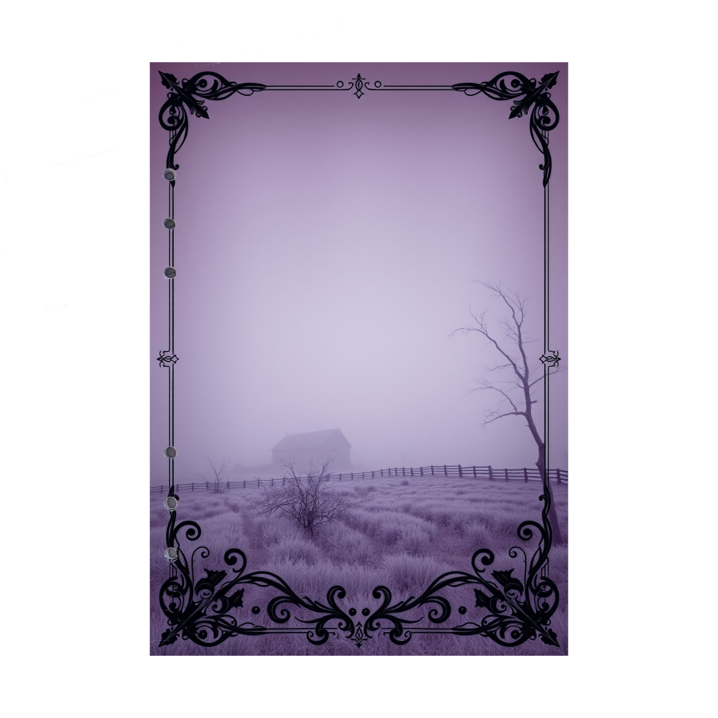DIN A5 Ringbucheinlagen 6-fach Lochung mit Motiv | Bild Mystic Fog 78
