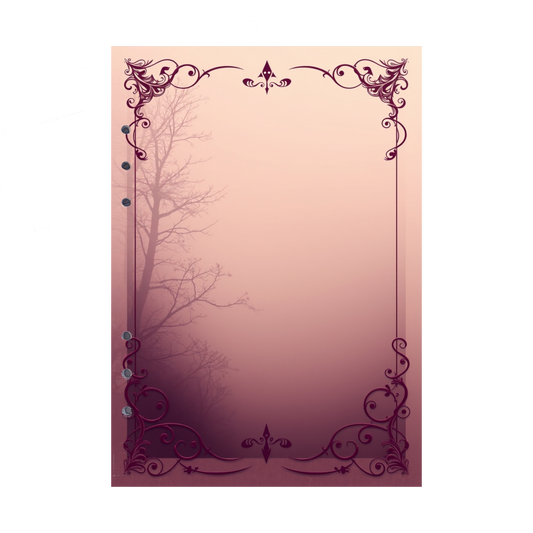 DIN A5 Ringbucheinlagen 6-fach Lochung mit Motiv | Bild Mystic Fog 8