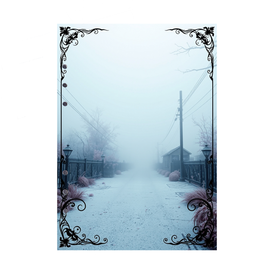 DIN A5 Ringbucheinlagen 6-fach Lochung mit Motiv | Bild Mystic Fog 80