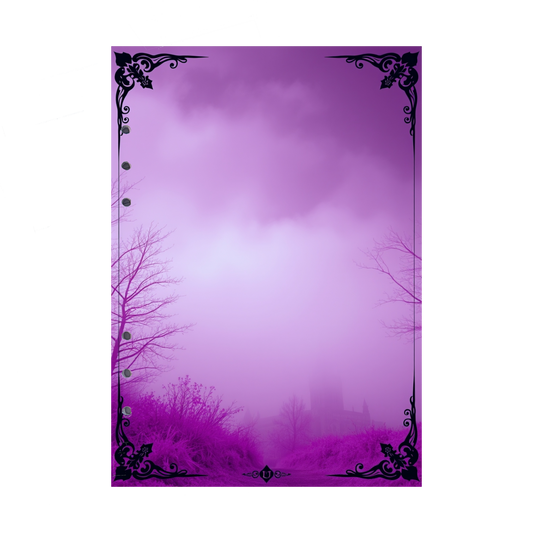 DIN A5 Ringbucheinlagen 6-fach Lochung mit Motiv | Bild Mystic Fog 84