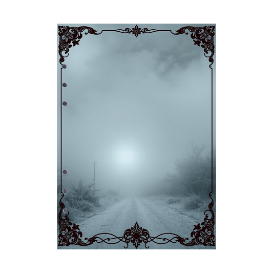 DIN A5 Ringbucheinlagen 6-fach Lochung mit Motiv | Bild Mystic Fog 85