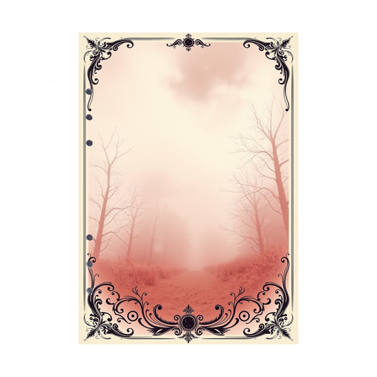 DIN A5 Ringbucheinlagen 6-fach Lochung mit Motiv | Bild Mystic Fog 86