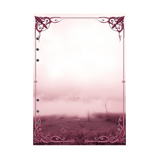 DIN A5 Ringbucheinlagen 6-fach Lochung mit Motiv | Bild Mystic Fog 88