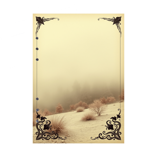 DIN A5 Ringbucheinlagen 6-fach Lochung mit Motiv | Bild Mystic Fog 89