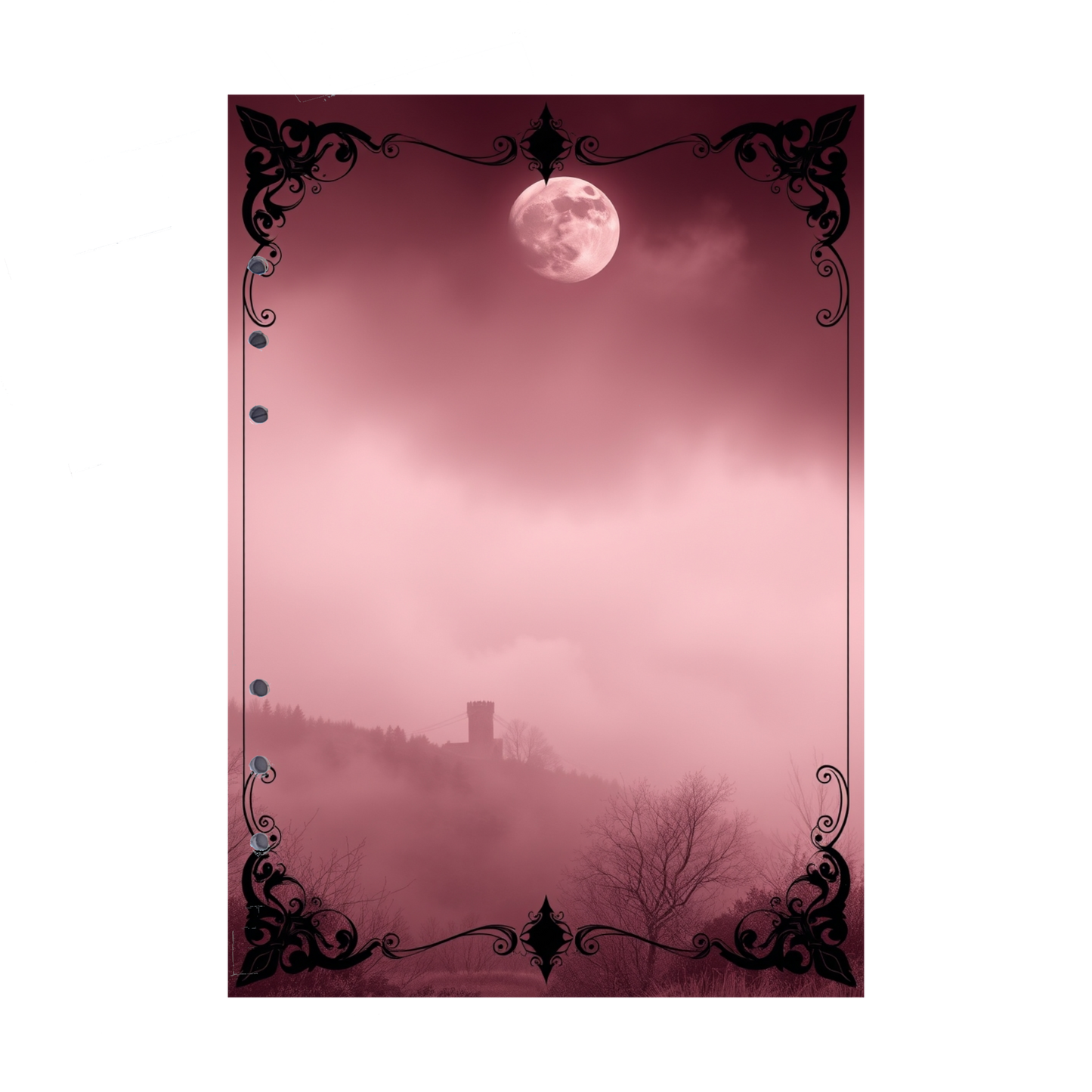 DIN A5 Ringbucheinlagen 6-fach Lochung mit Motiv | Bild Mystic Fog 9