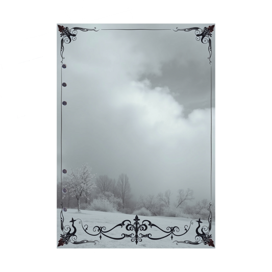 DIN A5 Ringbucheinlagen 6-fach Lochung mit Motiv | Bild Mystic Fog 90