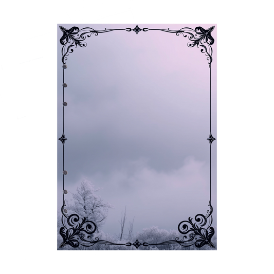 DIN A5 Ringbucheinlagen 6-fach Lochung mit Motiv | Bild Mystic Fog 91