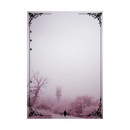 DIN A5 Ringbucheinlagen 6-fach Lochung mit Motiv | Bild Mystic Fog 93