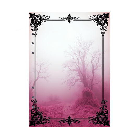 DIN A5 Ringbucheinlagen 6-fach Lochung mit Motiv | Bild Mystic Fog 95