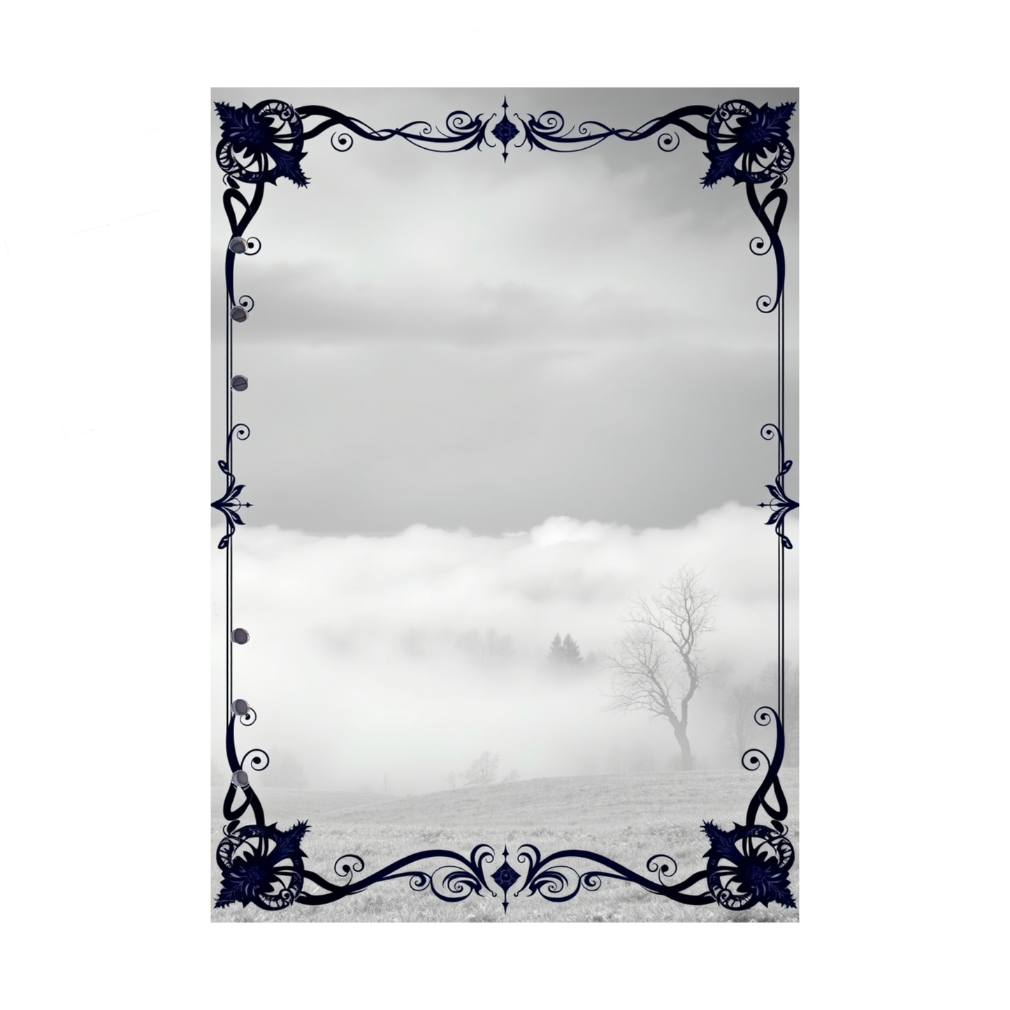 DIN A5 Ringbucheinlagen 6-fach Lochung mit Motiv | Bild Mystic Fog 96