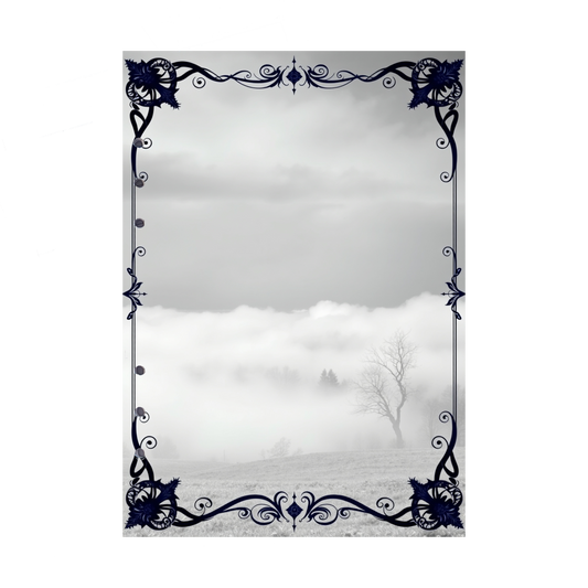 DIN A5 Ringbucheinlagen 6-fach Lochung mit Motiv | Bild Mystic Fog 96