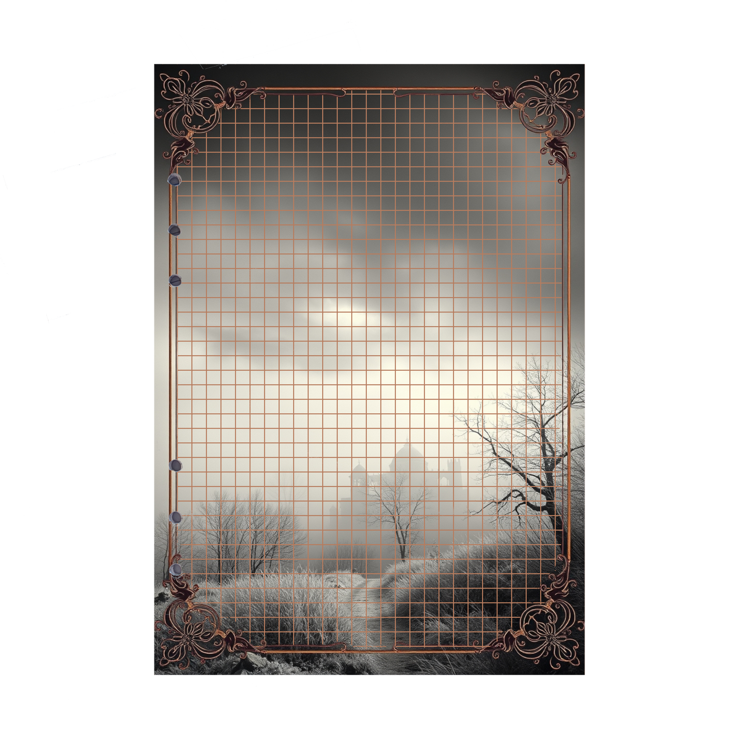DIN A5 Ringbucheinlagen 6-fach Lochung mit Motiv | Bild Mystic Fog 97