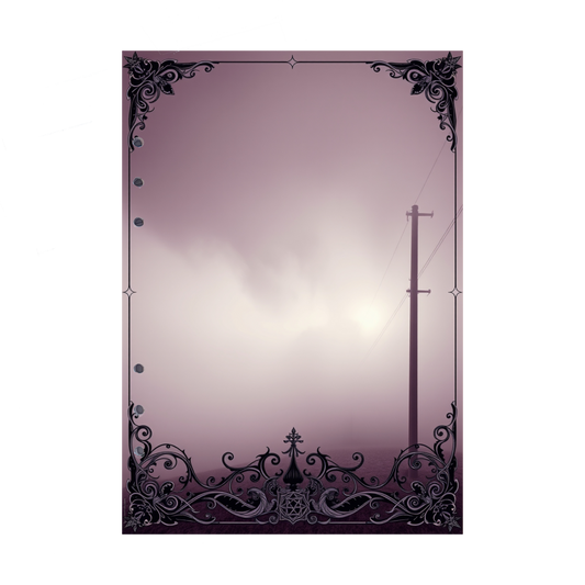 DIN A5 Ringbucheinlagen 6-fach Lochung mit Motiv | Bild Mystic Fog 98