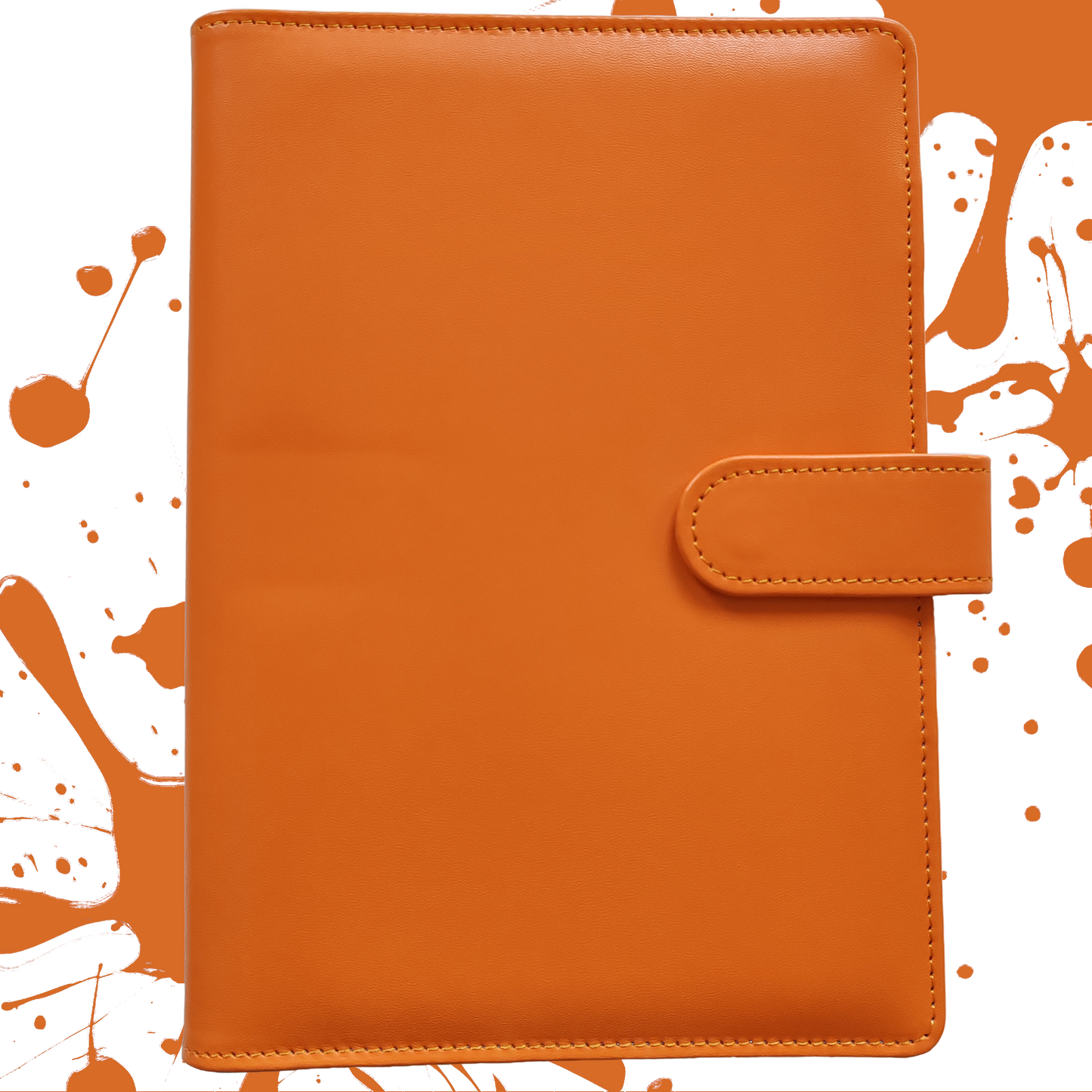 Personal Size / DIN A6 Ringbuch | Ringbinder Orange | 6-Ring-Mechanik