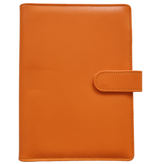 Ringbuch | Ringordner Orange | 6-Ring-Mechanik | DIN A5 | Magnetverschluss