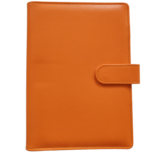 Personal Size / DIN A6 Ringbuch | Ringbinder Orange | 6-Ring-Mechanik