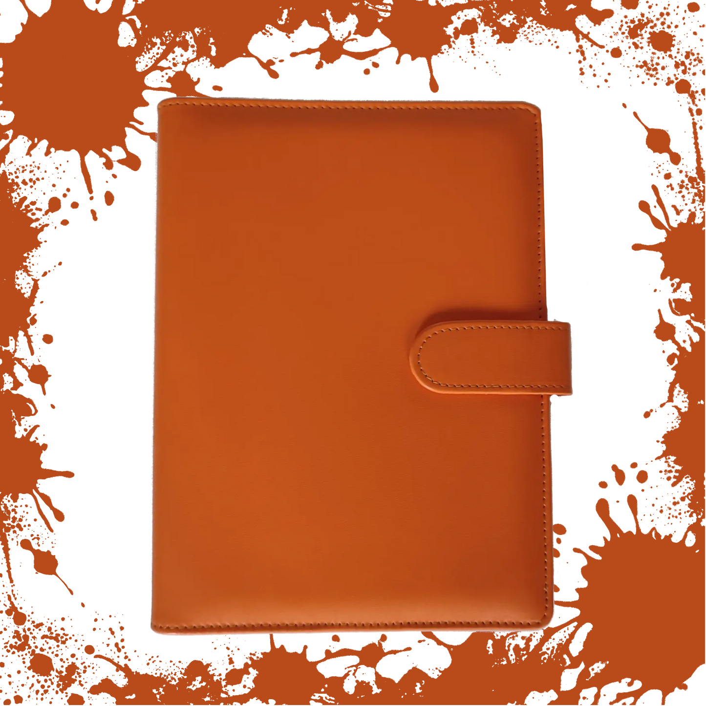 Ringbuch | Ringordner Orange | 6-Ring-Mechanik | DIN A5 | Magnetverschluss