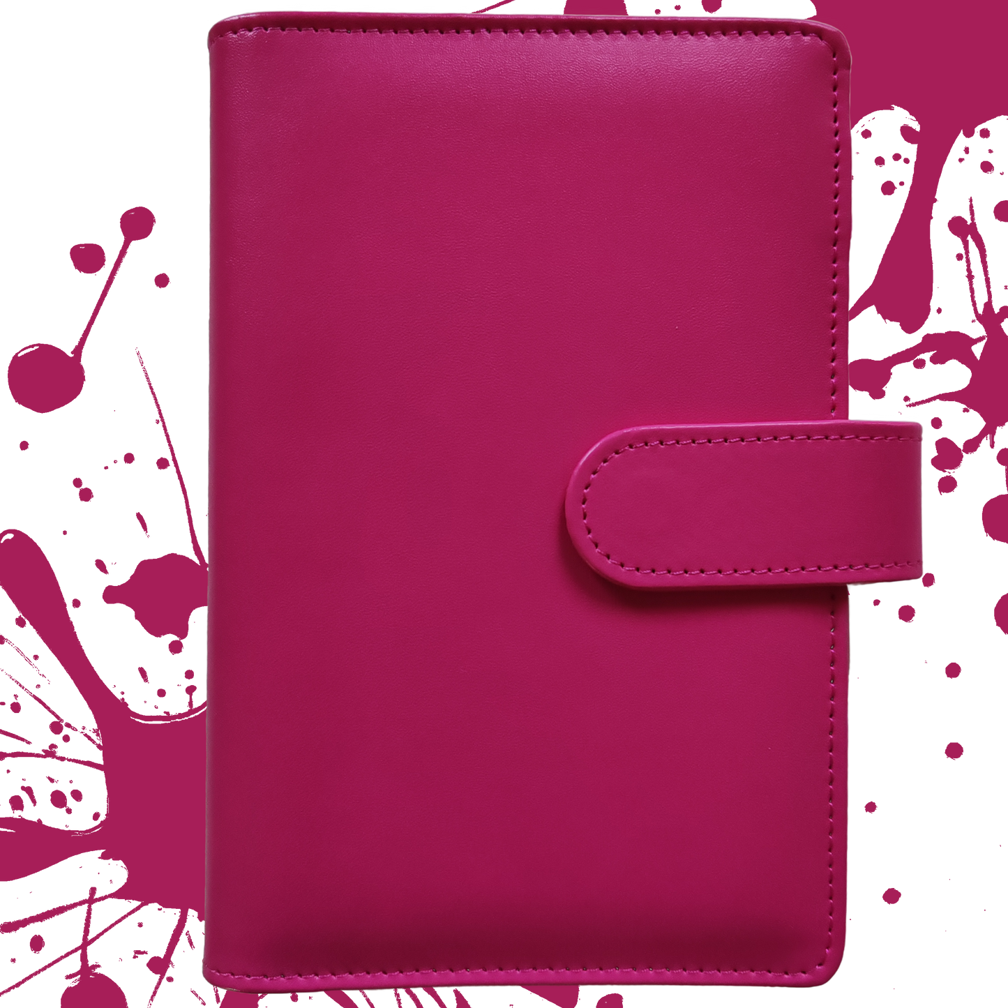 Personal Size / DIN A6 Ringbuch | Ringbinder Pink | 6-Ring-Mechanik
