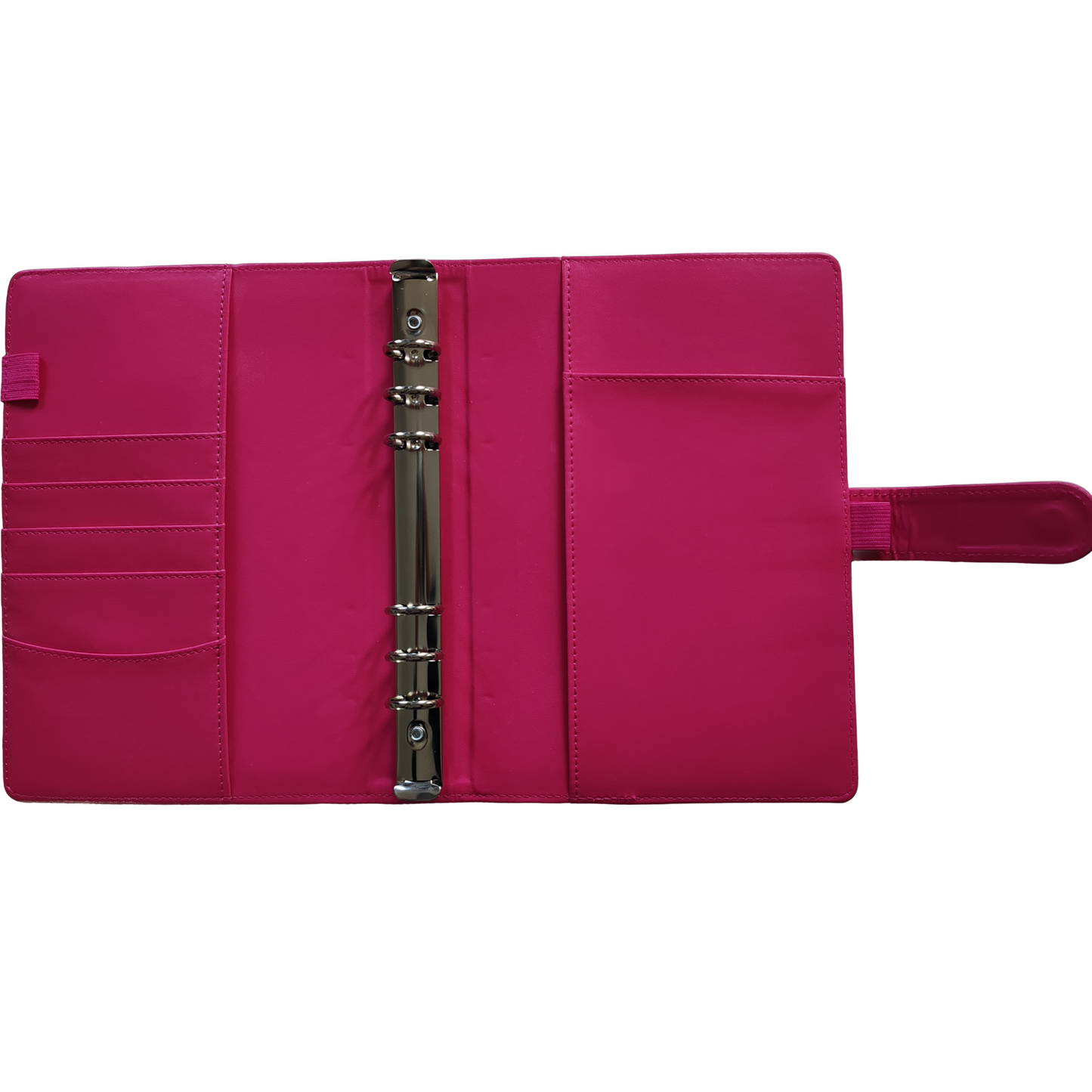 Ringbuch | Ringordner Pink | 6-Ring-Mechanik | DIN A5 | Magnetverschluss