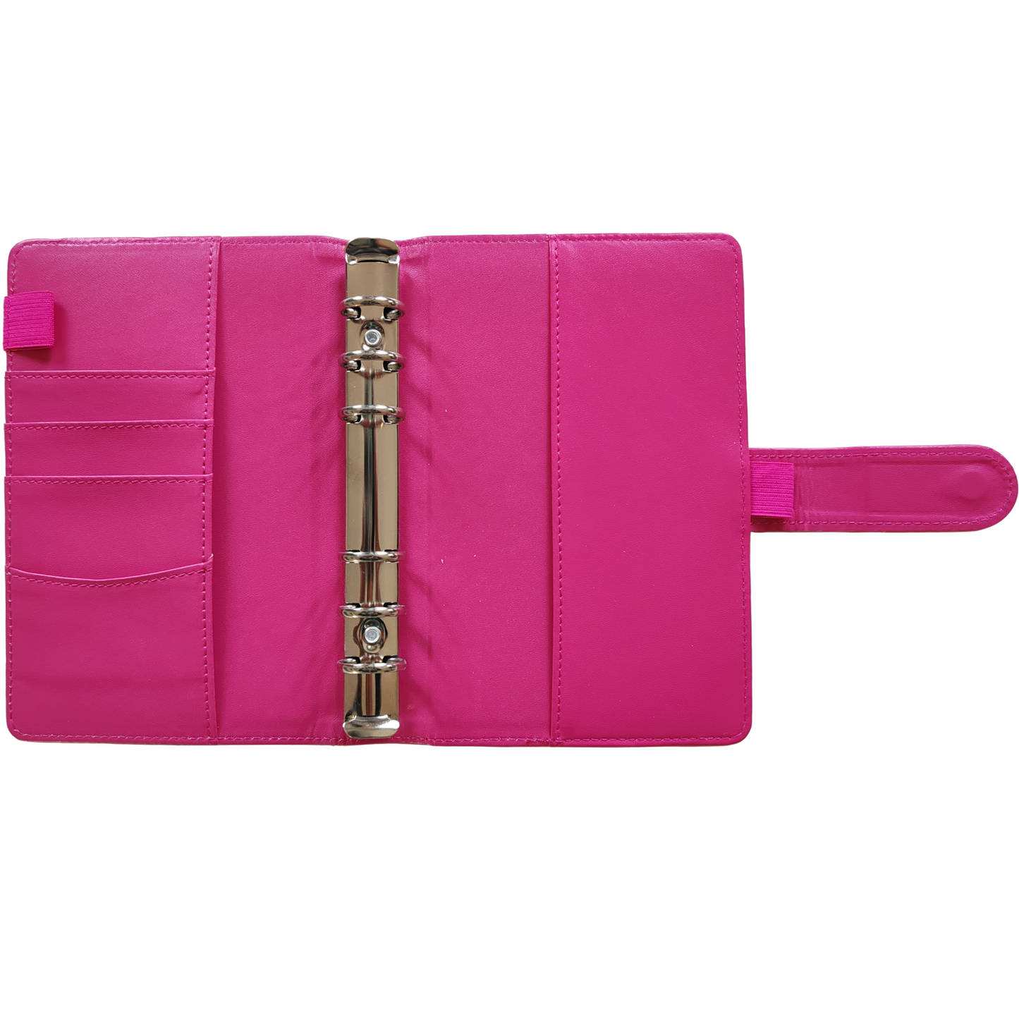 Personal Size / DIN A6 Ringbuch | Ringbinder Pink | 6-Ring-Mechanik