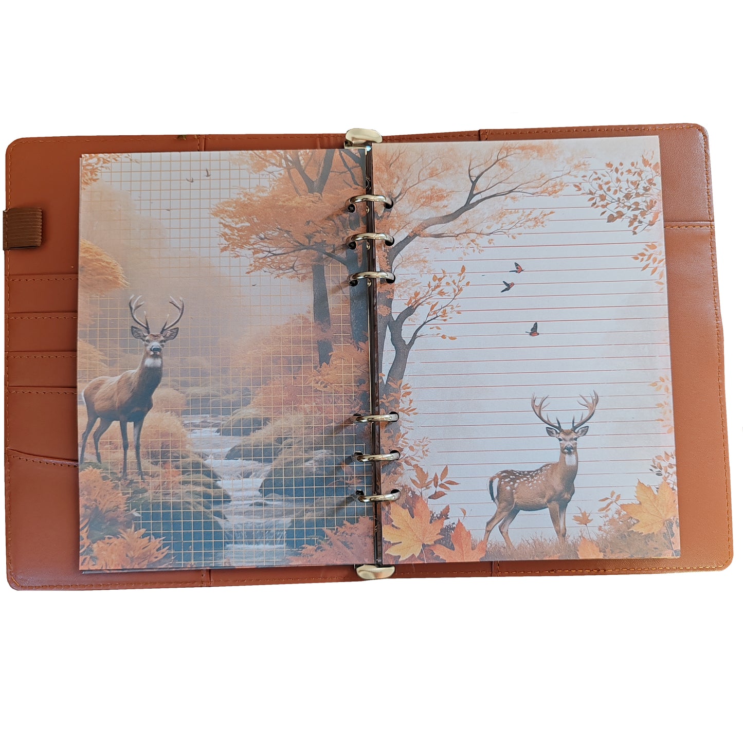 Autumn Breeze Ringbucheinlagen | Motiv-Inlays Reh | 50 Seiten | DIN A5/A6