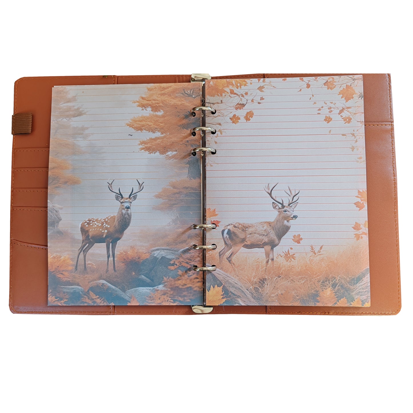 Autumn Breeze Ringbucheinlagen | Motiv-Inlays Reh | 50 Seiten | DIN A5/A6