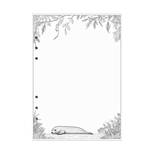 DIN A5 Ringbucheinlagen 6-fach Lochung mit Motiv | Bild Robbe 4