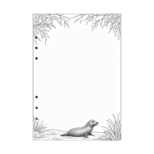 DIN A5 Ringbucheinlagen 6-fach Lochung mit Motiv | Bild Robbe 6