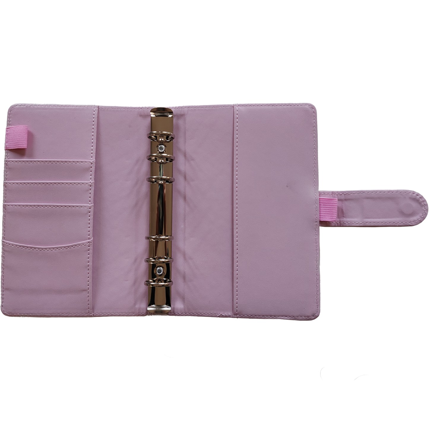 Personal Size / DIN A6 Ringbuch | Ringbinder Rosa | 6-Ring-Mechanik