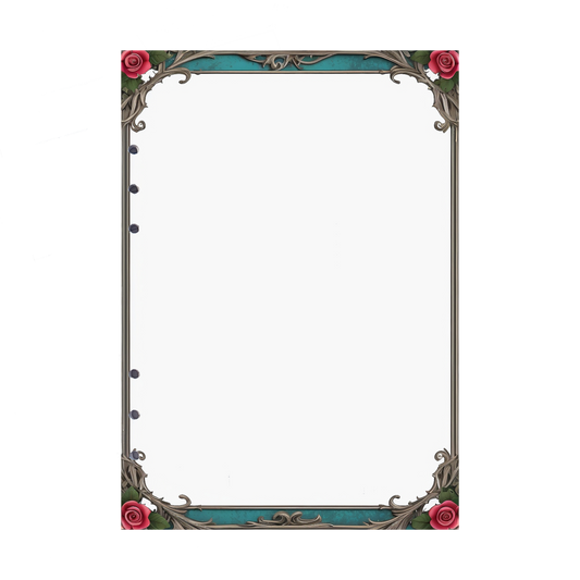 DIN A5 Ringbucheinlagen 6-fach Lochung mit Motiv | Bild Rose 11