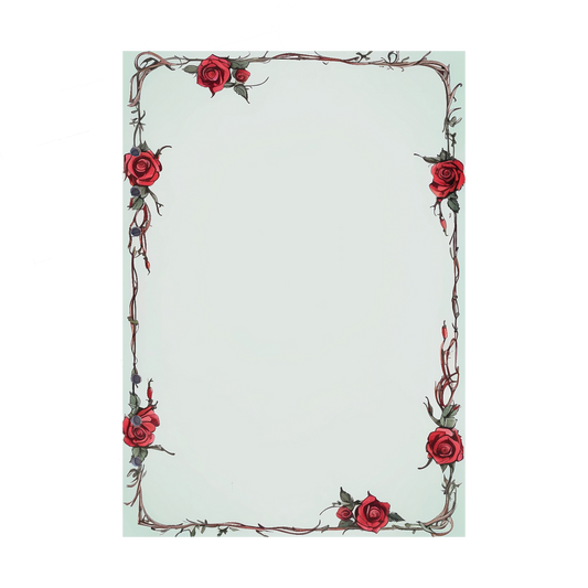 DIN A5 Ringbucheinlagen 6-fach Lochung mit Motiv | Bild Rose 12