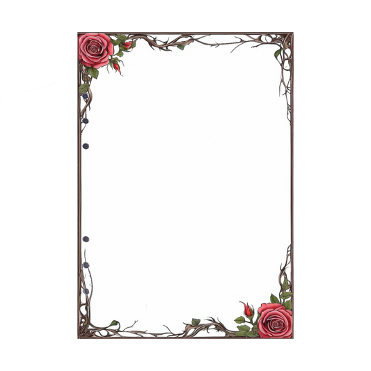 DIN A5 Ringbucheinlagen 6-fach Lochung mit Motiv | Bild Rose 18