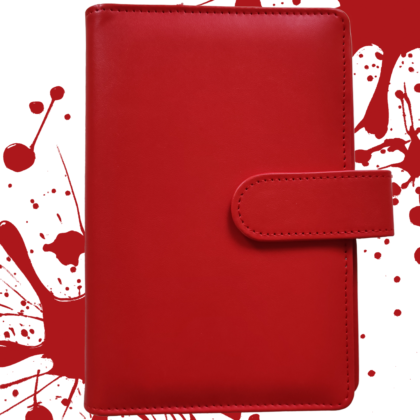 Personal Size / DIN A6 Ringbuch | Ringbinder Rot | 6-Ring-Mechanik