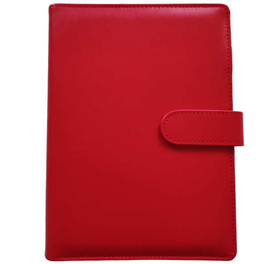 Ringbuch | Ringordner Rot | 6-Ring-Mechanik | DIN A5 | Magnetverschluss