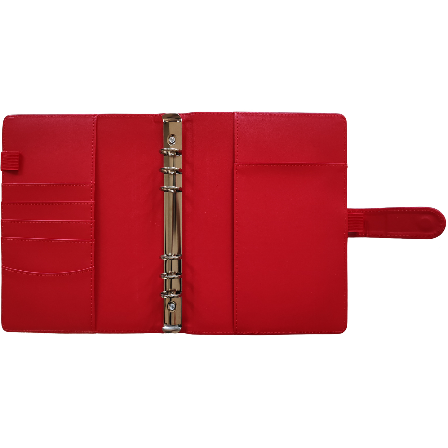 Ringbuch | Ringordner Rot | 6-Ring-Mechanik | DIN A5 | Magnetverschluss